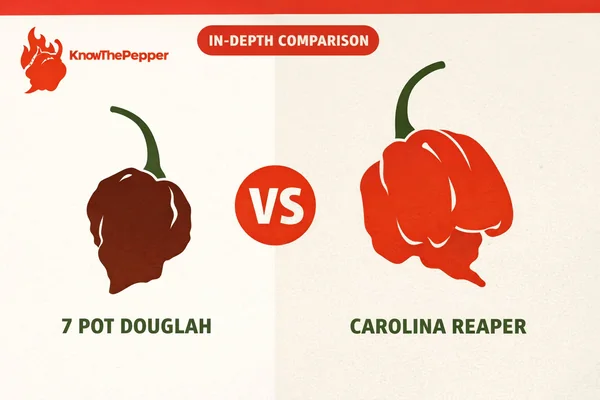 7 Pot Douglah vs Carolina Reaper: Key Differences Explained