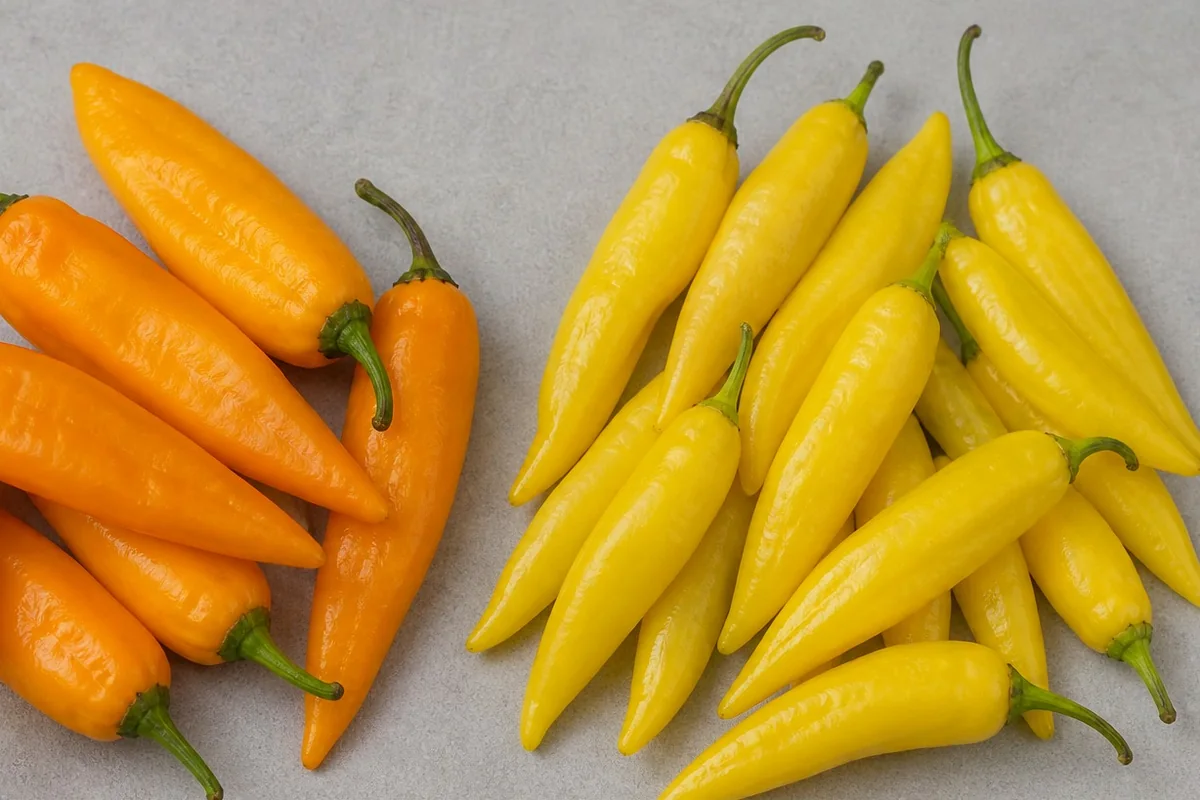 Additional Aji Amarillo and Aji Cristal comparison view