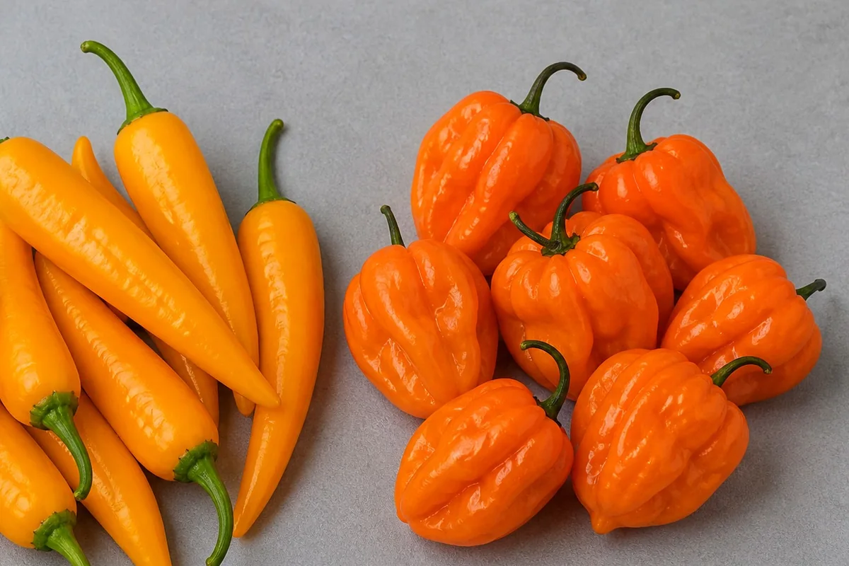 Additional Aji Amarillo and Habanero comparison view