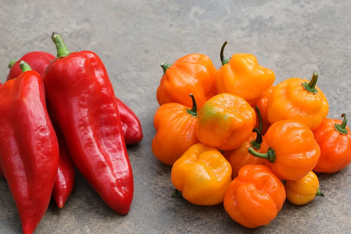 Additional Aji Dulce and Scotch Bonnet comparison view