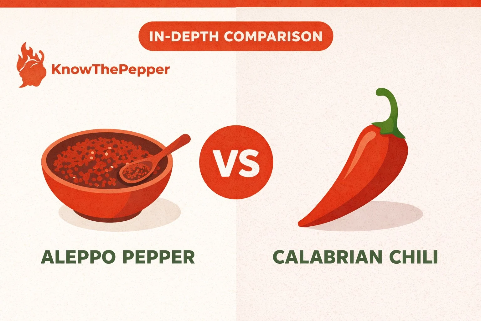 Aleppo Pepper vs Calabrian Chili comparison
