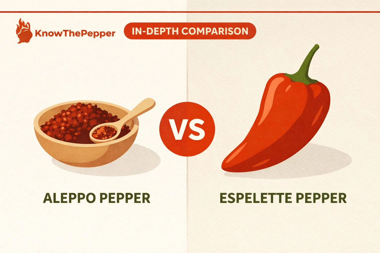 Aleppo Pepper vs Espelette Pepper comparison