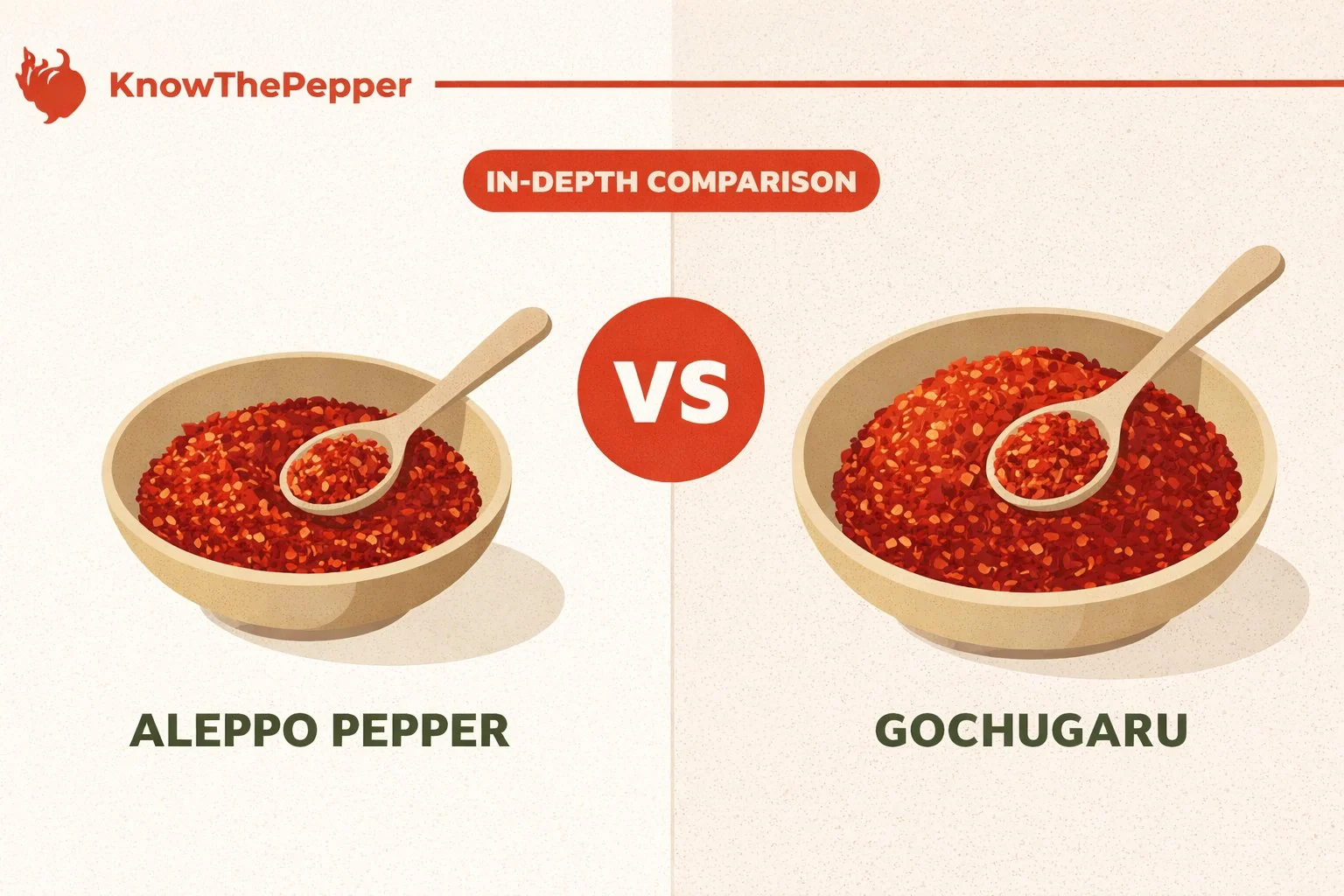 Aleppo Pepper vs Gochugaru comparison