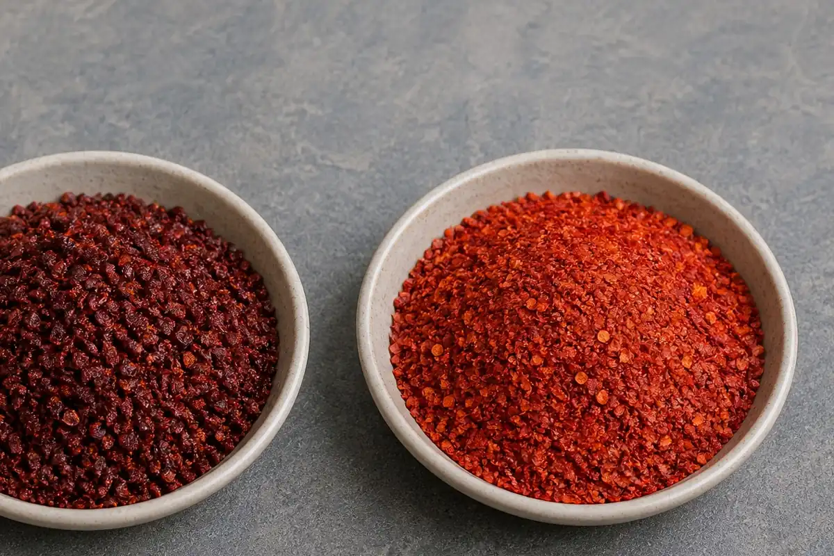 Additional Aleppo Pepper and Gochugaru comparison view