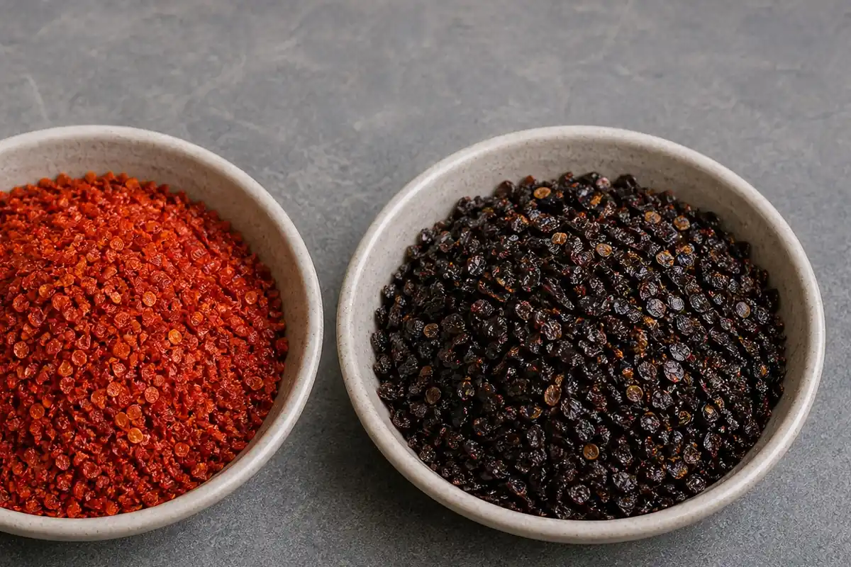 Additional Aleppo Pepper and Urfa Biber comparison view