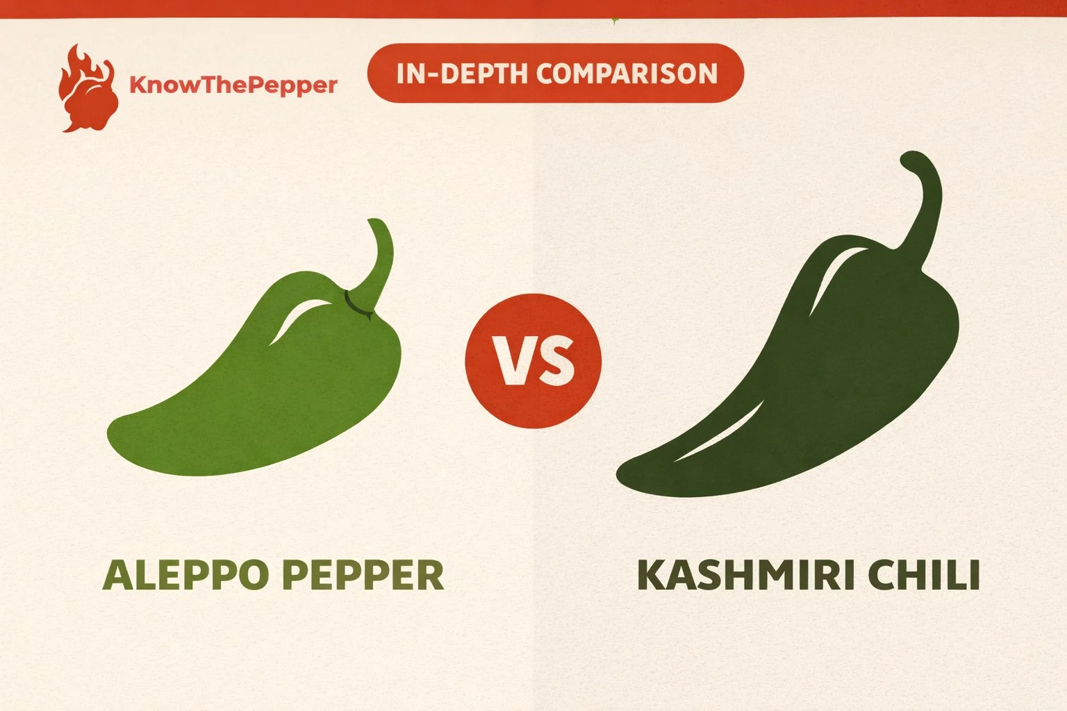 Aleppo Pepper vs Kashmiri Chili comparison
