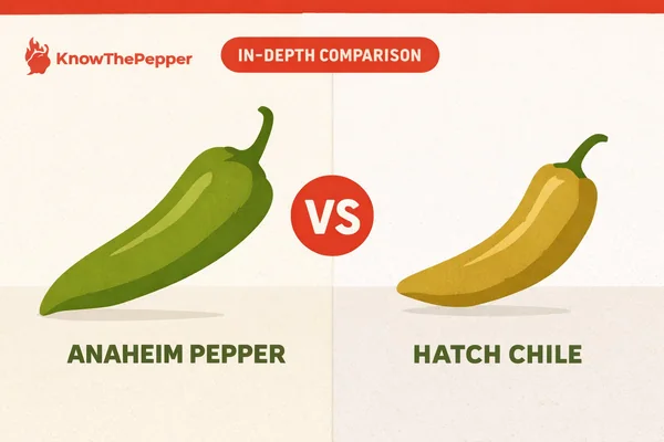 Anaheim Pepper vs Hatch Chile – Heat & Flavor Compared