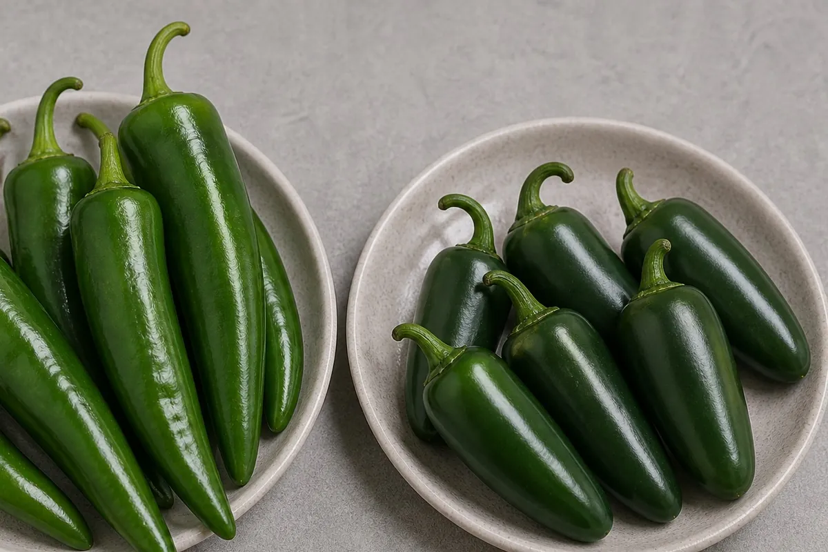 Additional Anaheim Pepper and Jalapeño comparison view