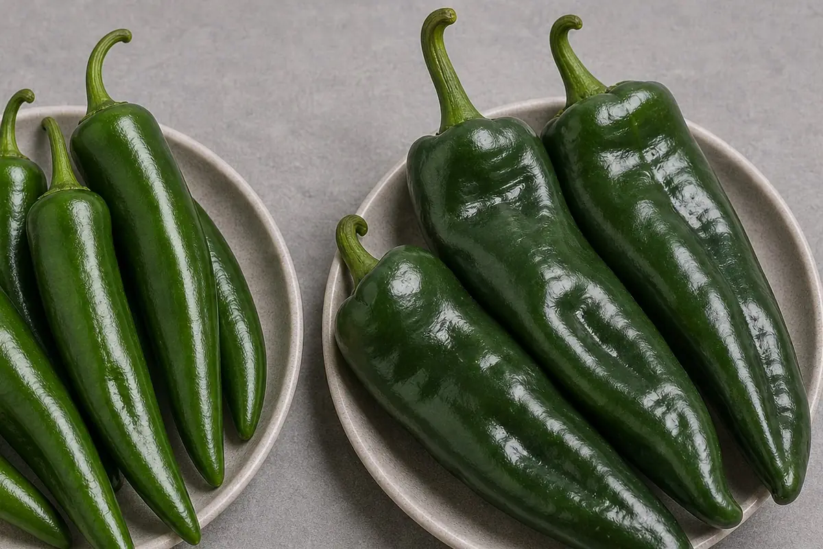 Additional Anaheim Pepper and NuMex Big Jim comparison view