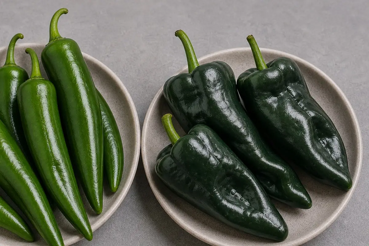 Additional Anaheim Pepper and Poblano Pepper comparison view