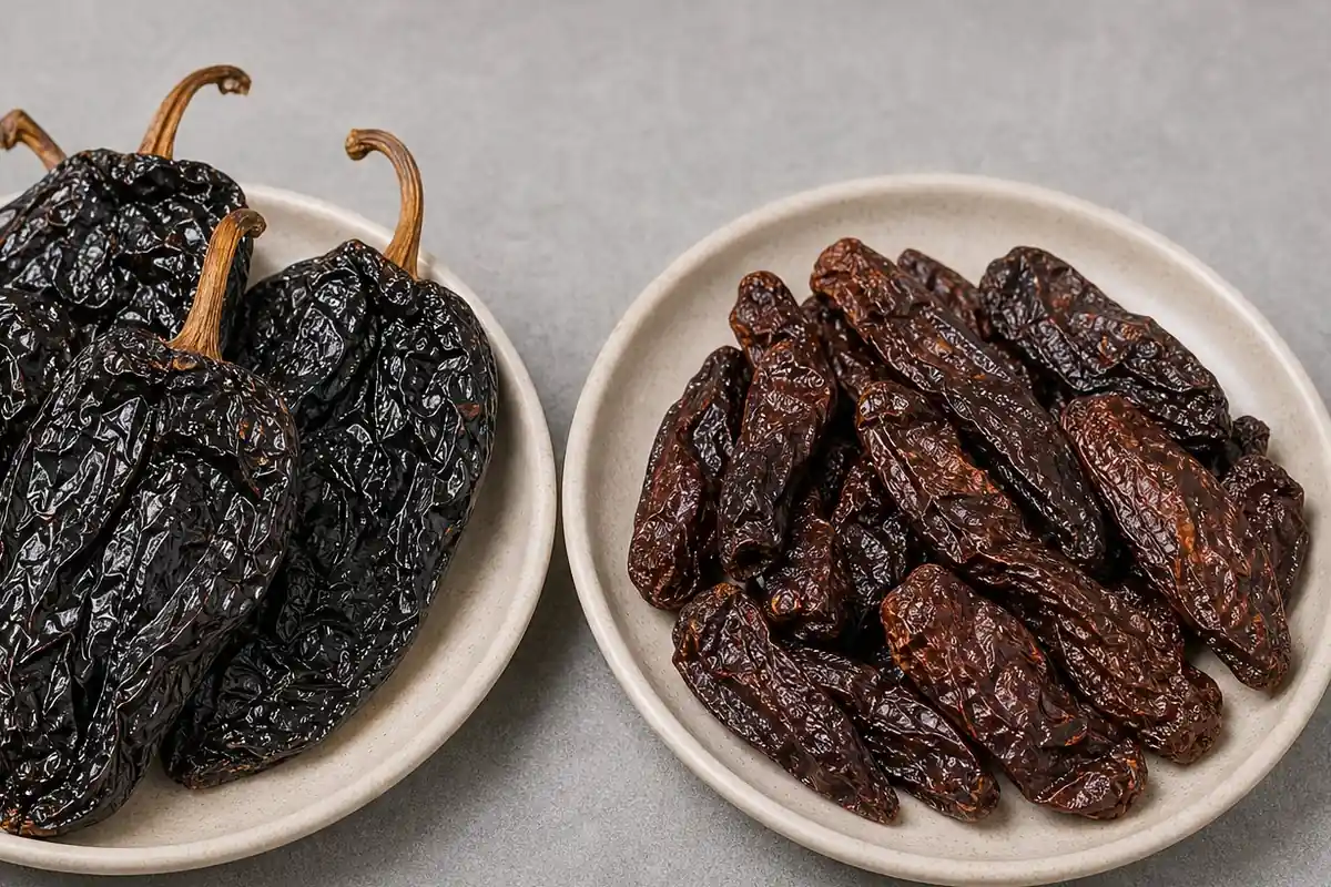 Additional Ancho Pepper and Chipotle comparison view