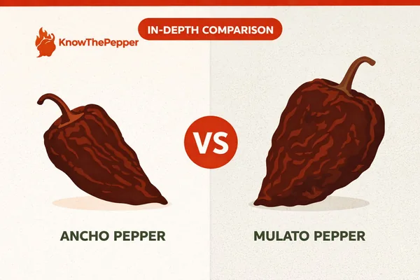 Ancho Pepper vs Mulato Pepper – Heat & Flavor Compared