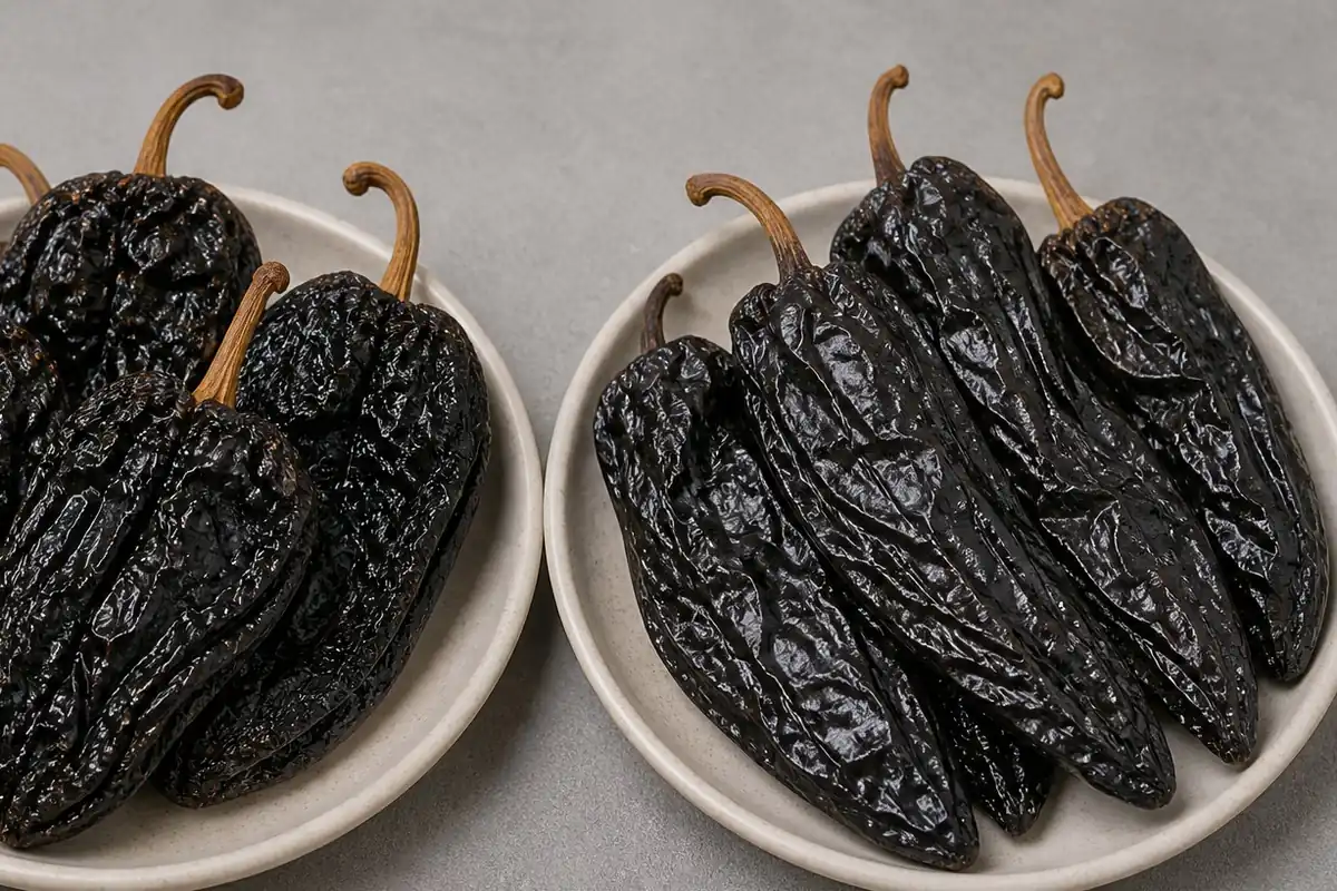 Additional Ancho Pepper and Mulato Pepper comparison view