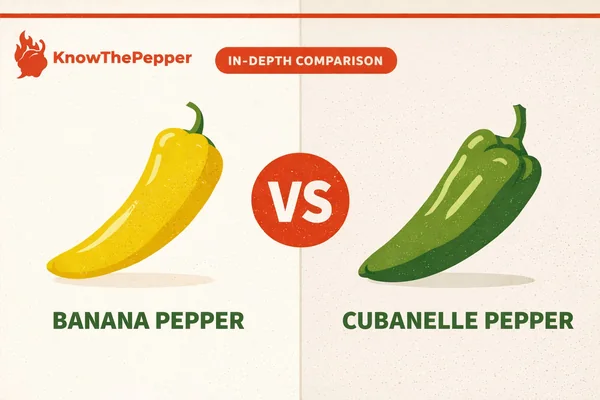 Banana Pepper vs Cubanelle Pepper – Heat & Flavor Compared