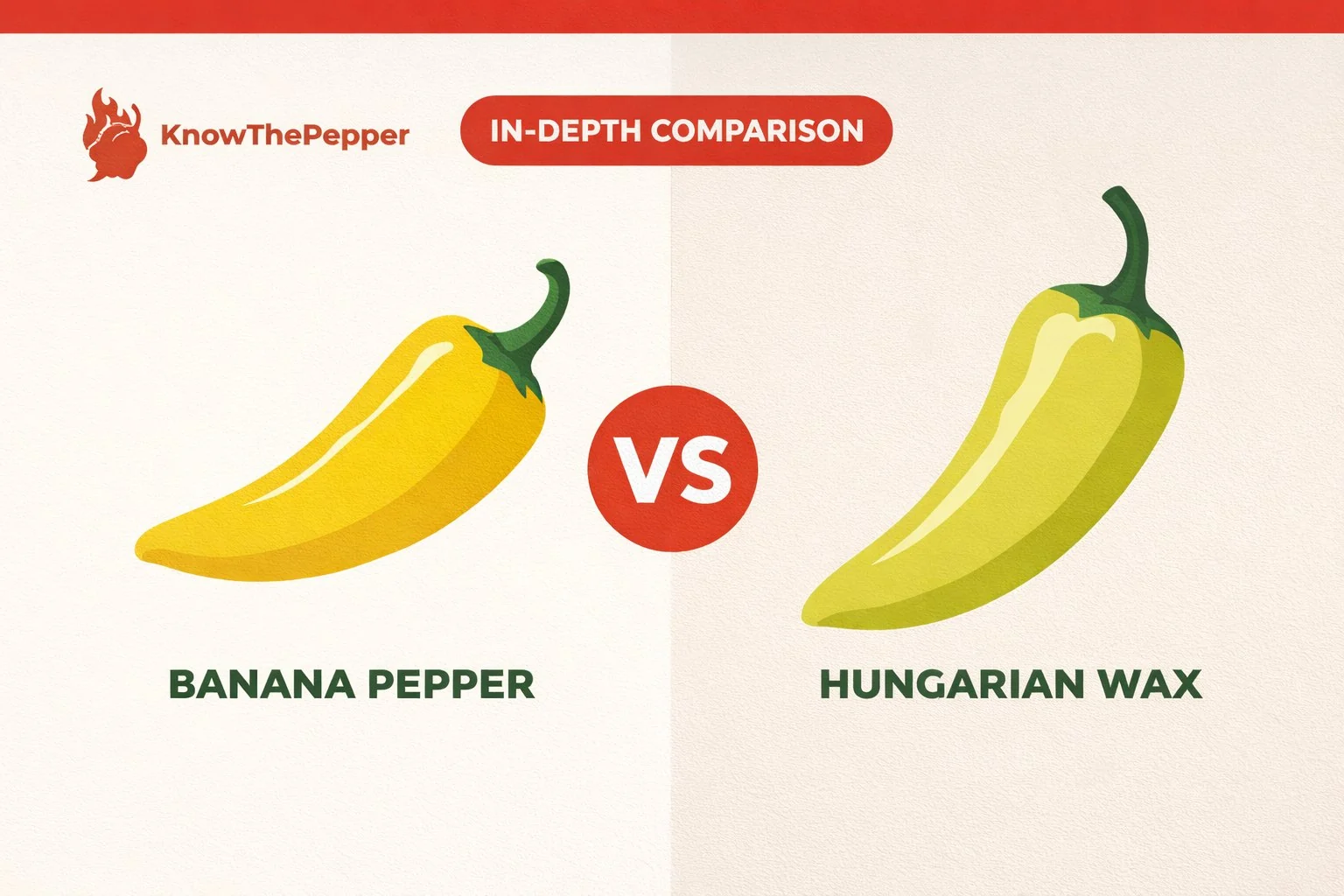 Banana Pepper vs Hungarian Wax comparison
