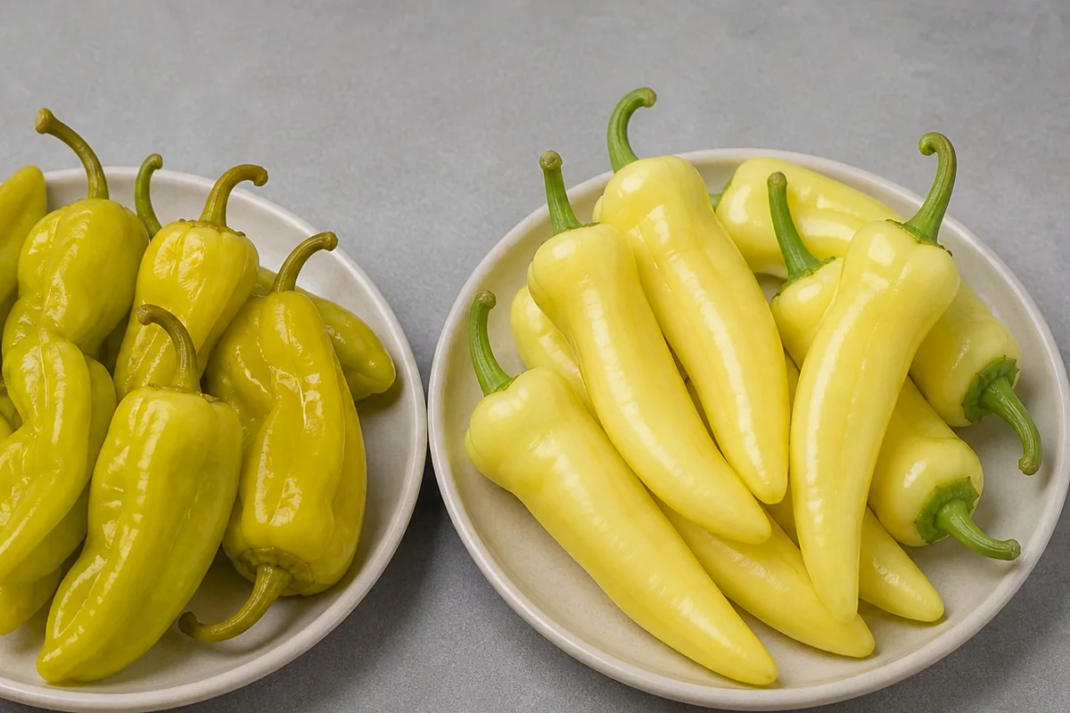 Additional Banana Pepper and Hungarian Wax comparison view