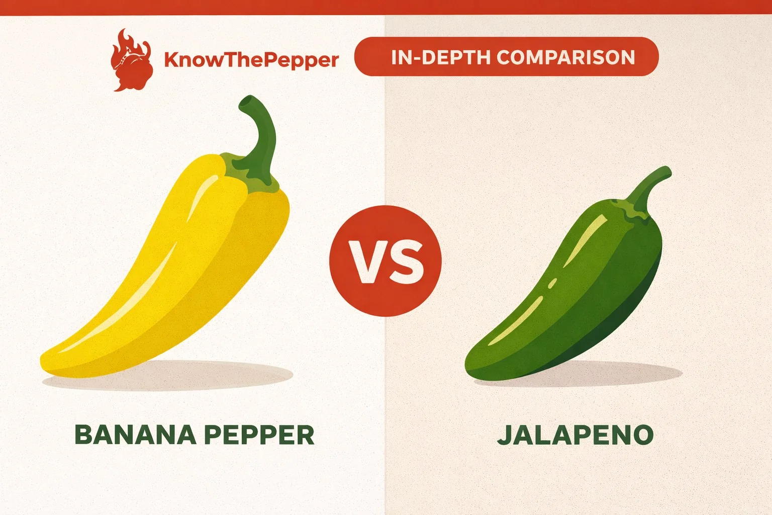Banana Pepper vs Jalapeño comparison