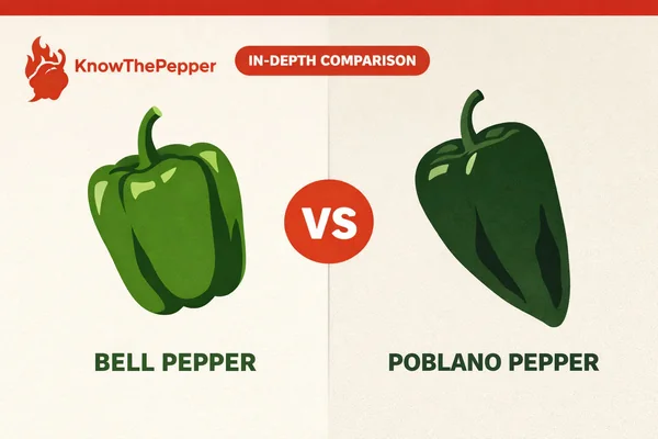 Bell Pepper vs Poblano Pepper – Heat & Flavor Compared