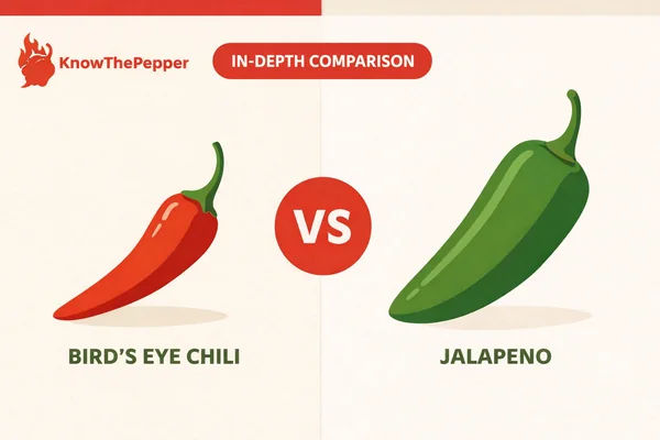 Bird's Eye Chili vs Jalapeño – Heat & Flavor Compared