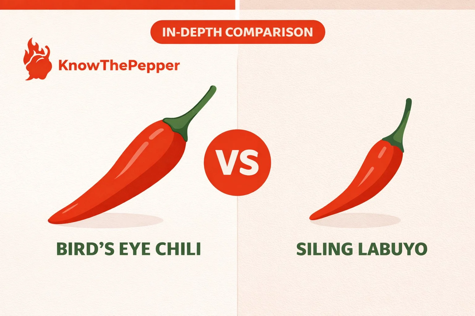 Bird's Eye Chili vs Siling Labuyo comparison