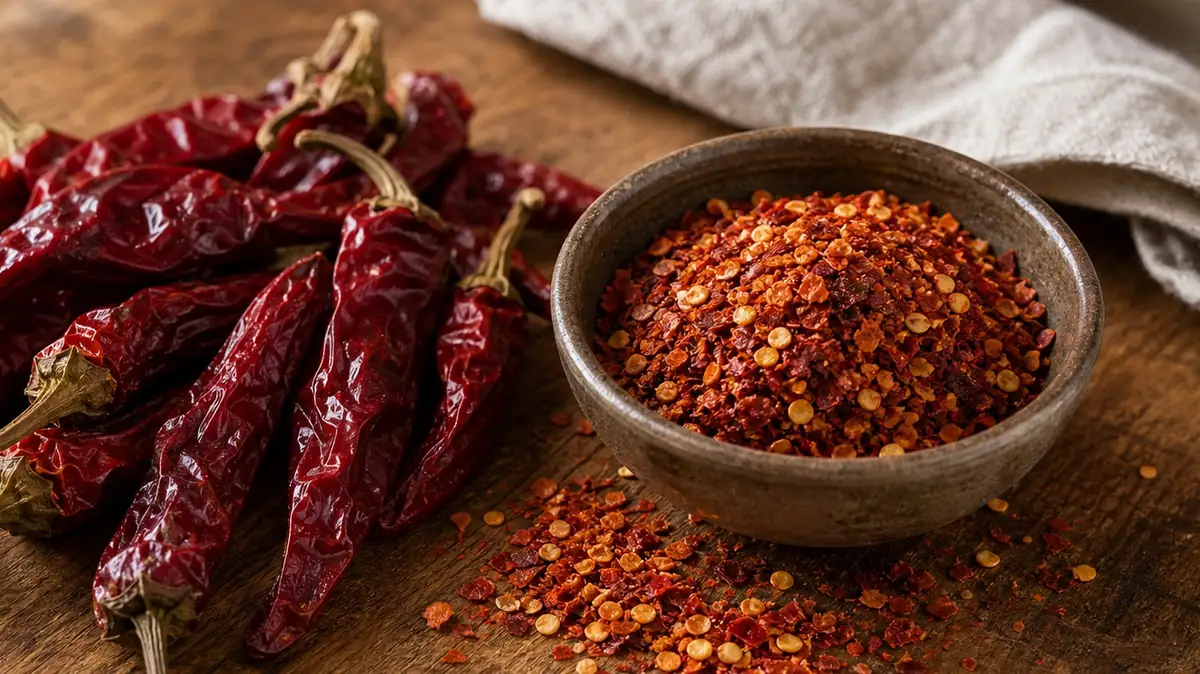 Additional Calabrian Chili and Red Pepper Flakes comparison view