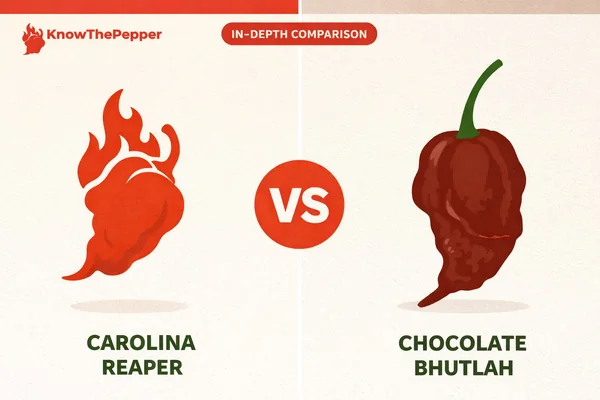 Carolina Reaper vs Chocolate Bhutlah: What's the Difference?