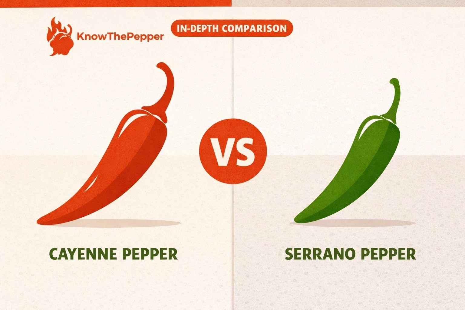 Cayenne Pepper vs Serrano Pepper comparison