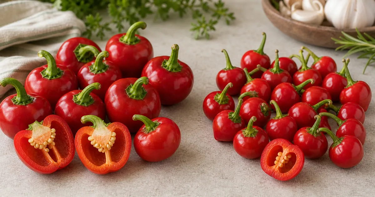 Cherry Bomb Pepper vs Cherry Pepper comparison