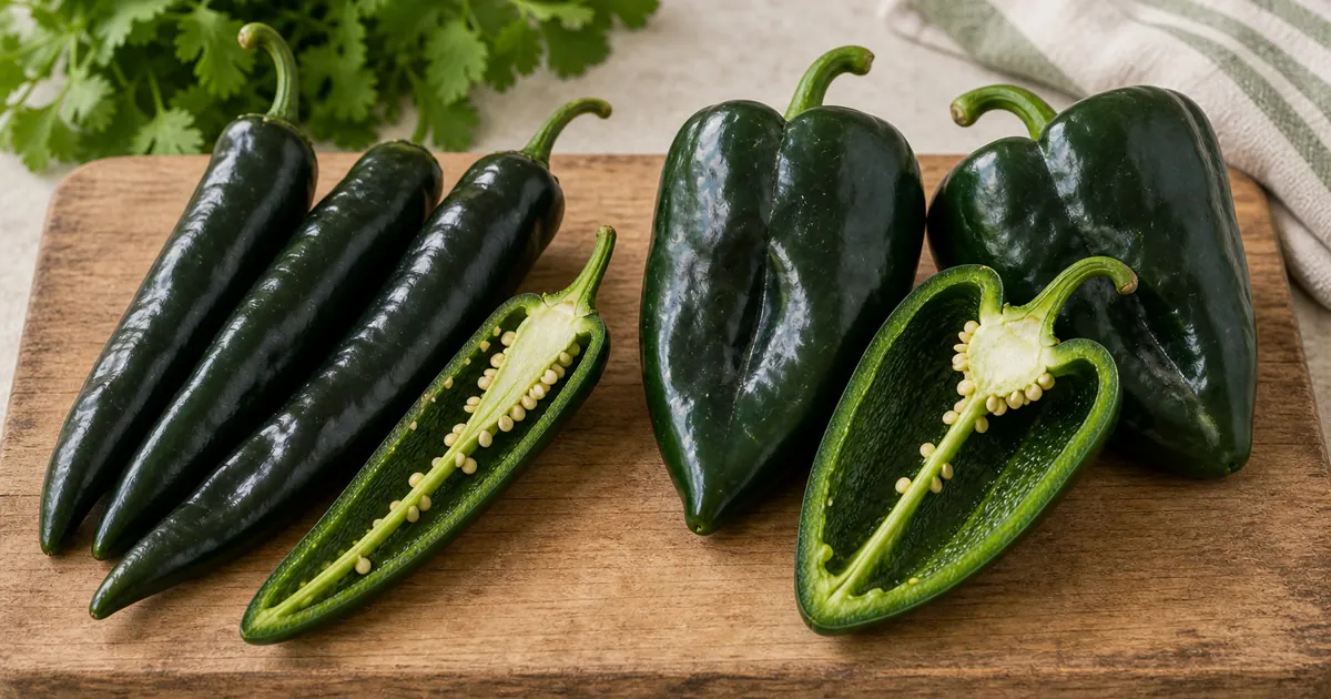Chilaca Pepper vs Poblano Pepper comparison