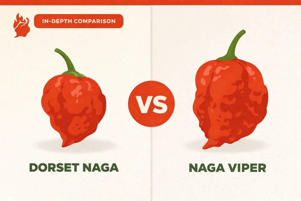 Dorset Naga vs Naga Viper: Heat, Flavor & Key Differences