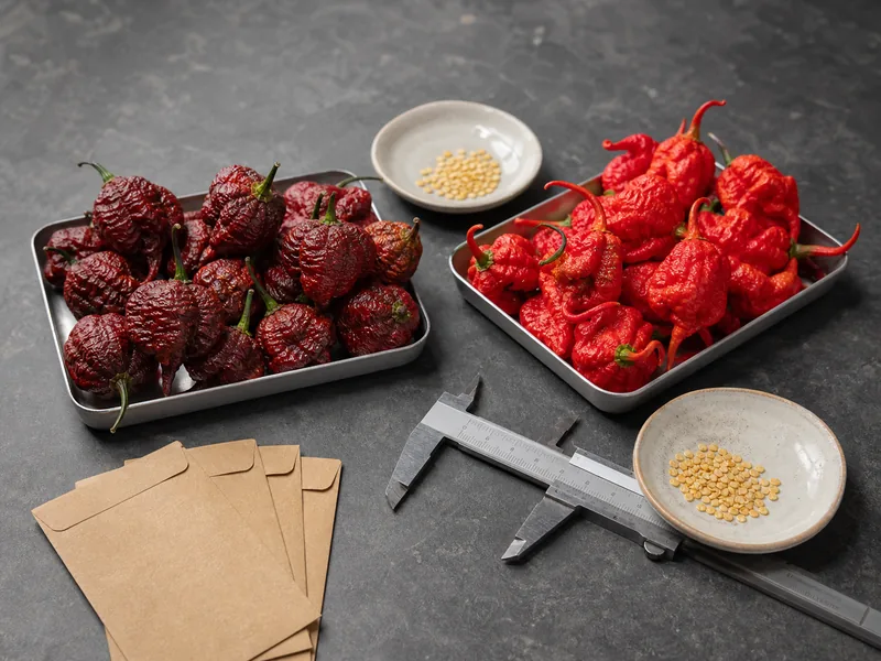 Additional Dragon's Breath and Carolina Reaper comparison view