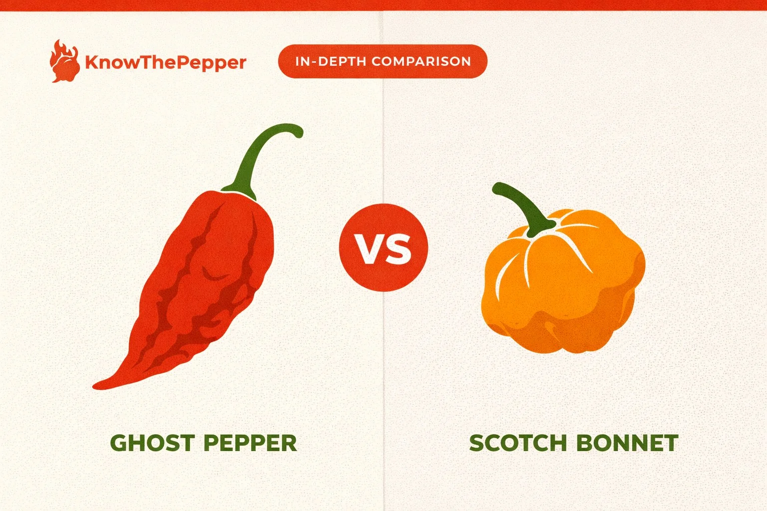 Ghost Pepper vs Scotch Bonnet comparison
