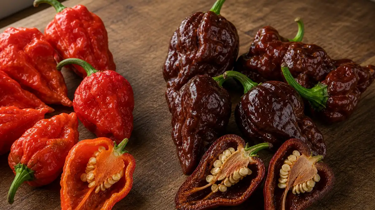 Additional Ghost Pepper and Trinidad Moruga Scorpion comparison view