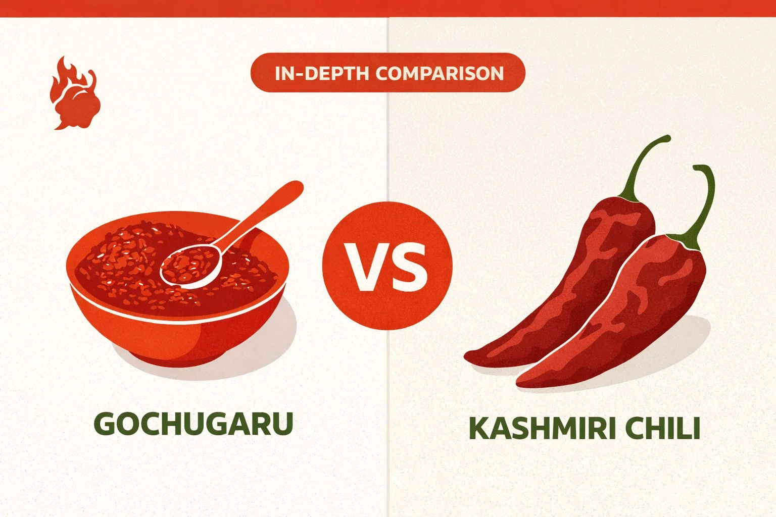 Gochugaru vs Kashmiri Chili comparison