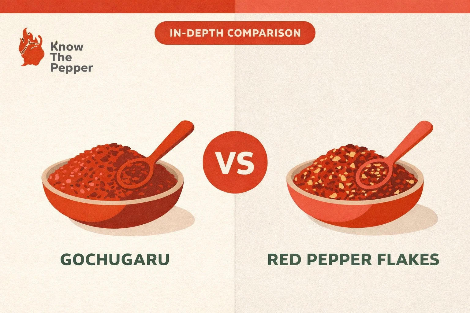 Gochugaru vs Red Pepper Flakes comparison