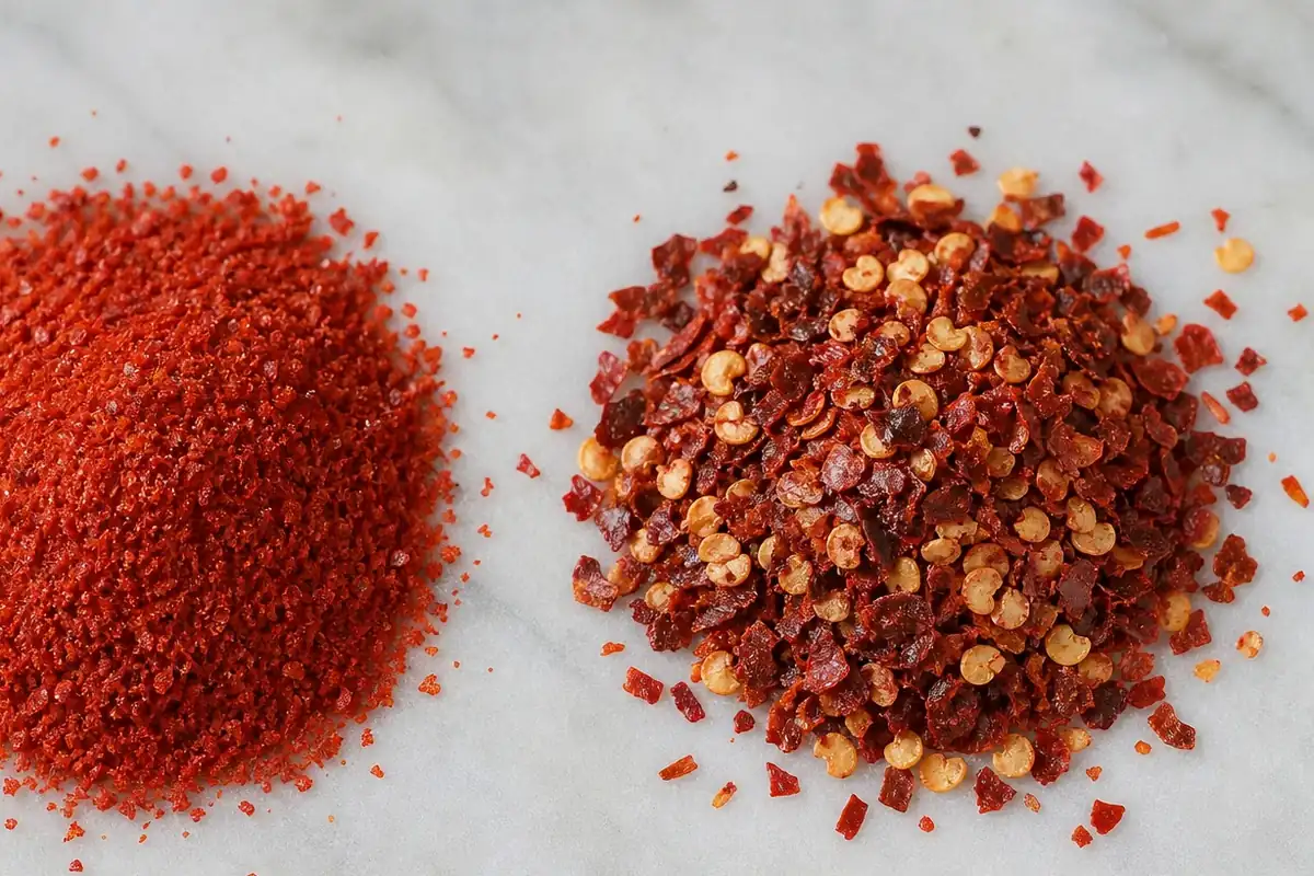 Additional Gochugaru and Red Pepper Flakes comparison view