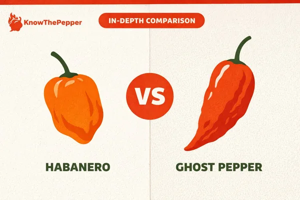 Habanero vs Ghost Pepper: How Much Hotter?