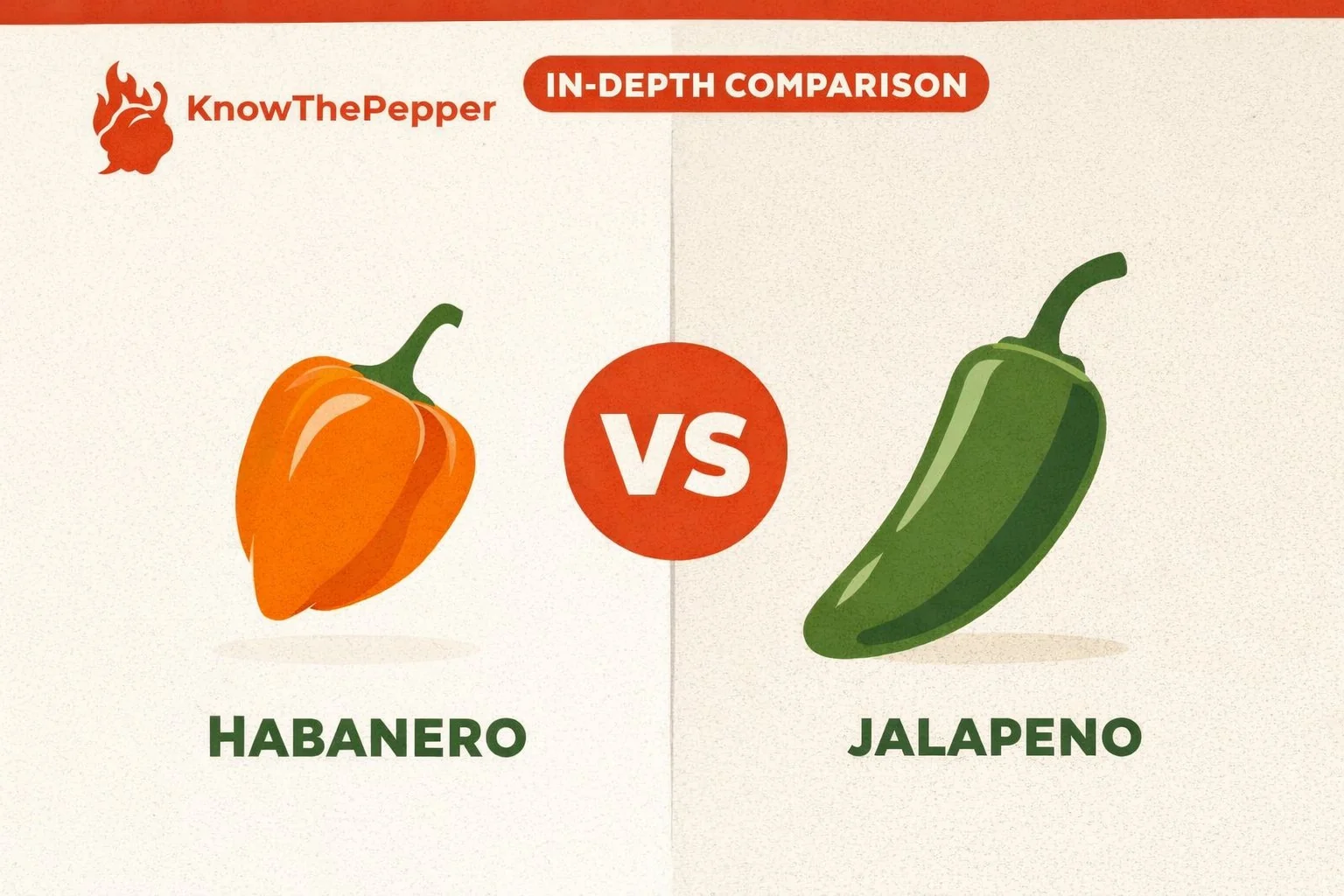 Habanero vs Jalapeño comparison