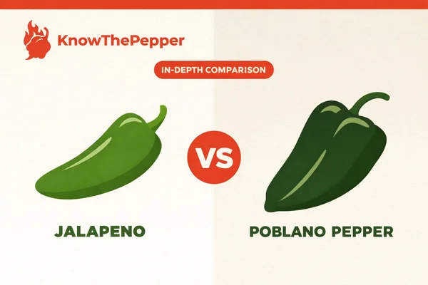 Jalapeño vs Poblano: Heat, Flavor & Best Uses