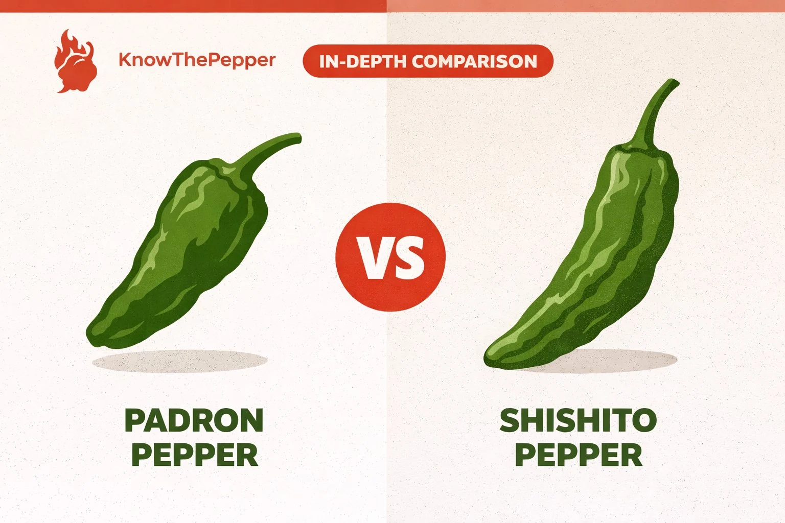 Padrón Pepper vs Shishito Pepper comparison