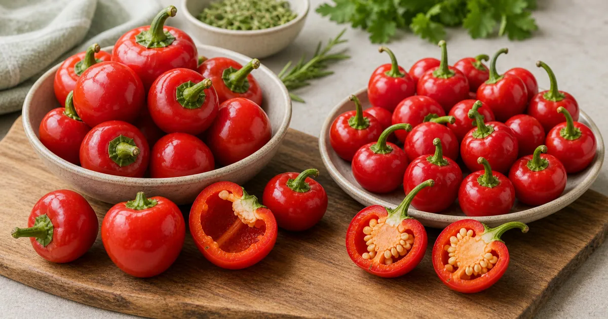 Peppadew Pepper vs Cherry Pepper comparison