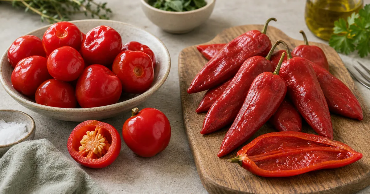 Peppadew Pepper vs Piquillo Pepper comparison
