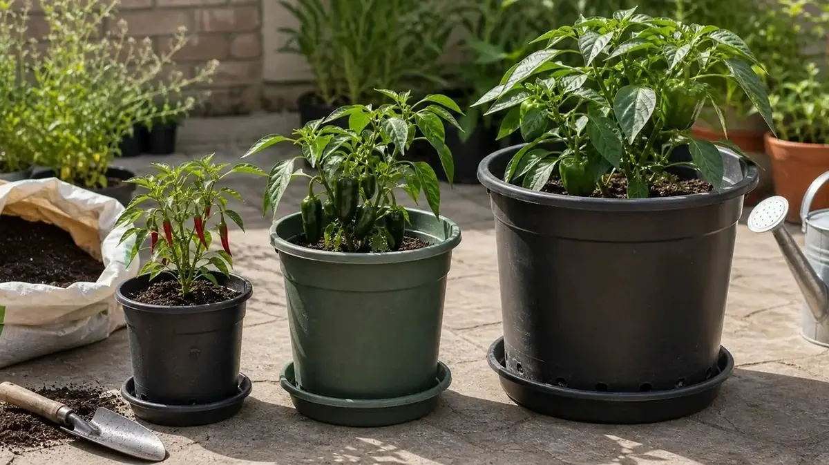 Container Size for Pepper Plants: Pot Size by Plant Type - visual guide and reference