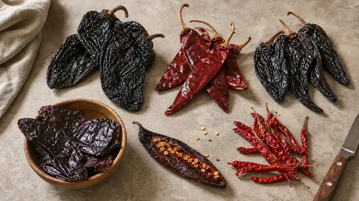 Dried Mexican Chiles Guide - visual guide and reference