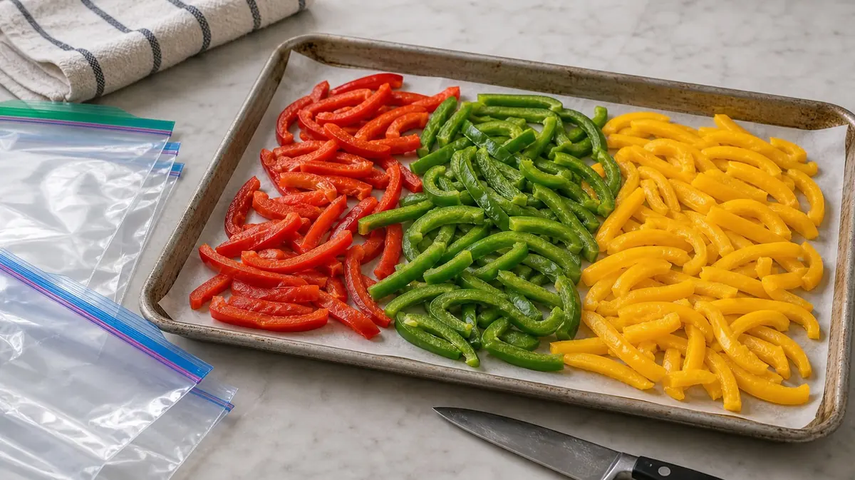 How to Freeze Peppers - visual guide and reference