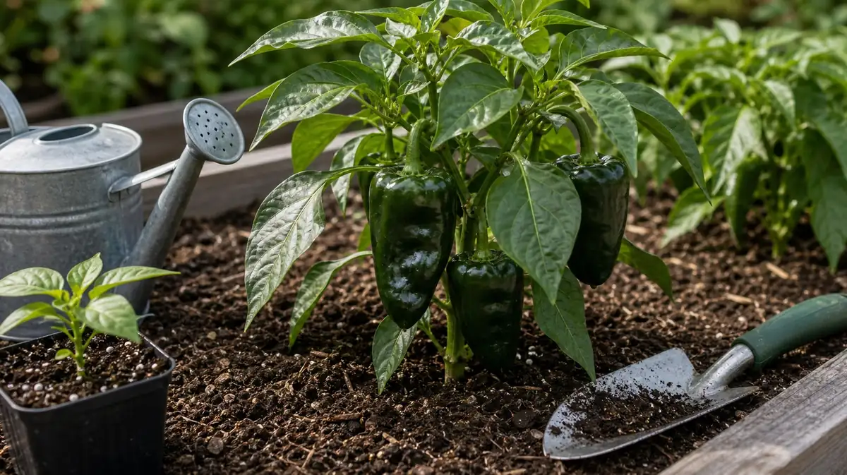 How to Grow Poblano Peppers at Home - visual guide and reference