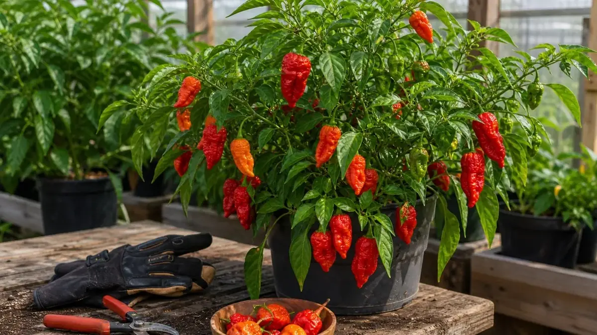 Growing Ghost Peppers Without Stalling the Plant - visual guide and reference