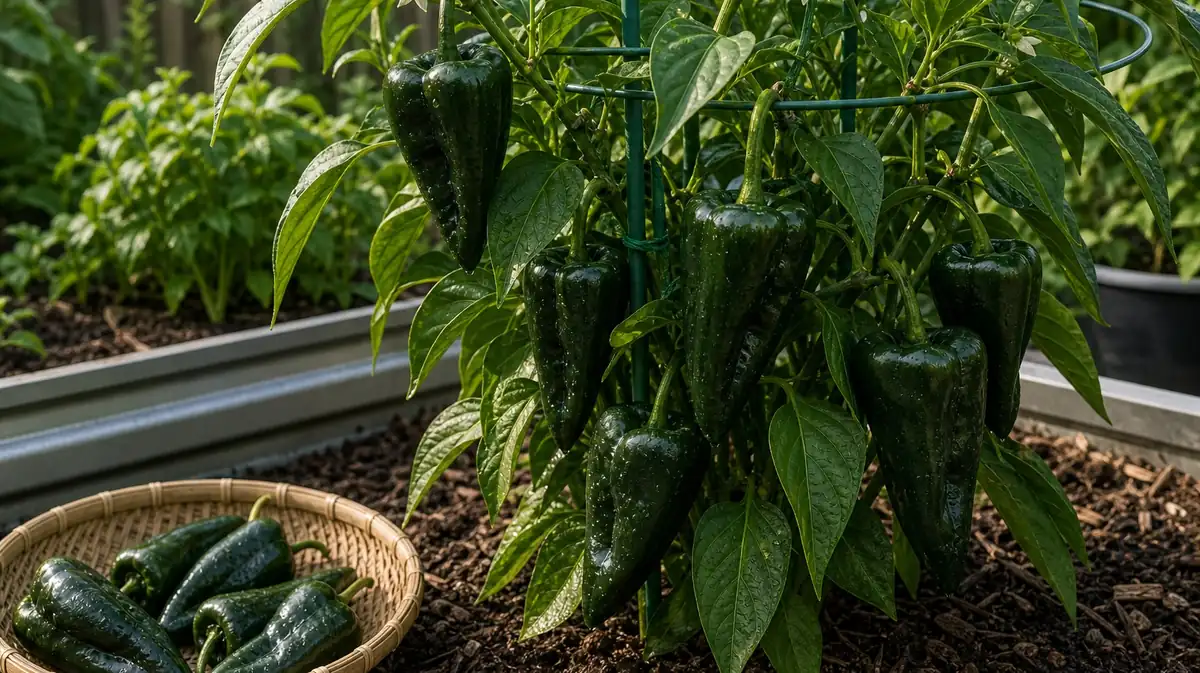 Growing Poblano Peppers for Wide, Stuffable Pods - visual guide and reference