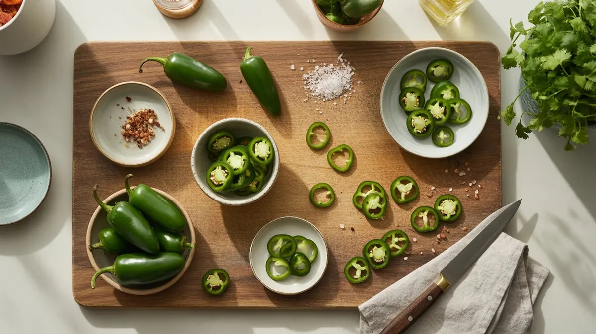 How to Cut Jalapenos - visual guide and reference