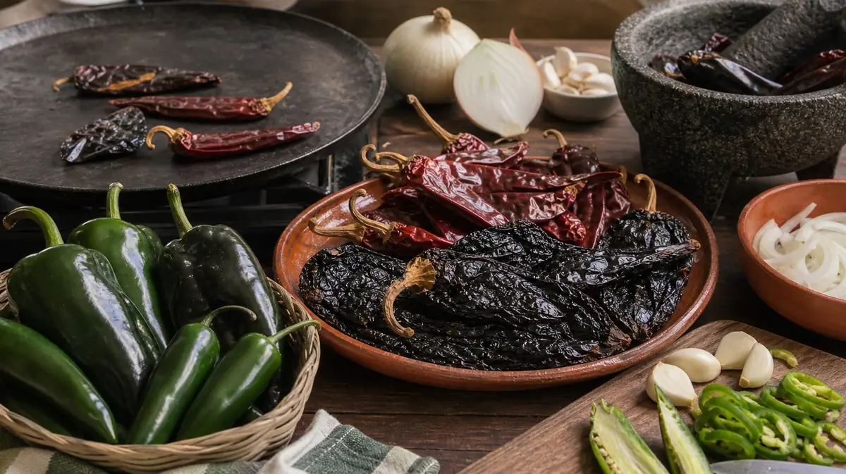 Peppers in Mexican Cooking: 15 Essential Chiles - visual guide and reference